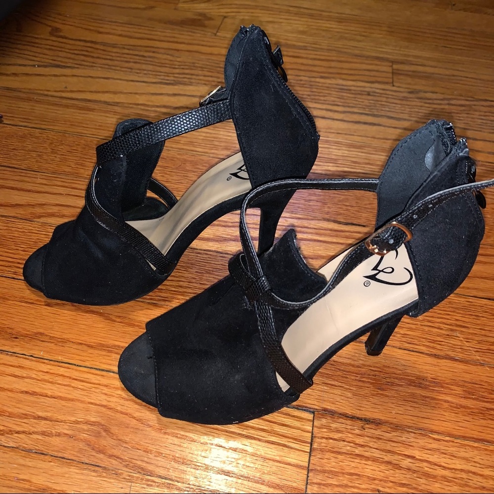 Black heels